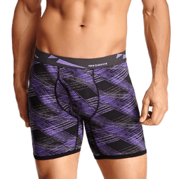 New Balance Men's athletic Active Performance Boxer Briefs Photoprint Colors
