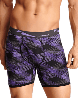 New Balance Men's athletic Active Performance Boxer Briefs Photoprint Colors